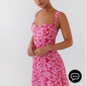 Peppermayo Exclusive - Kiah Bustier Mini Dress - Cherry Blossom
